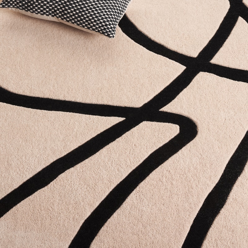 SAFAVIEH Handmade Rodeo Constanza Drive Mid-Century Modern Wool Rug