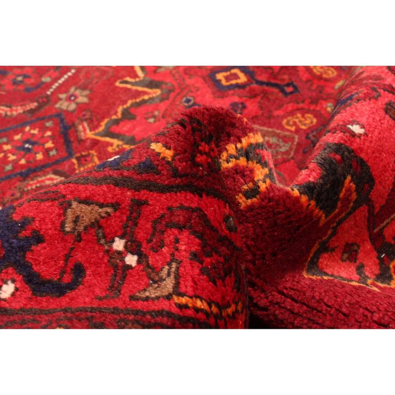 ECARPETGALLERY Hand-knotted Anadol Red Wool Rug - 4'1 x 6'7