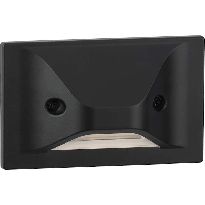 LED Indoor Outdoor Black Integrated LED Wall or Step Light - 3.025 in x 2.375 in x 4.875 in
