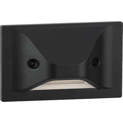 LED Indoor Outdoor Black Integrated LED Wall or Step Light - 3.025 in x 2.375 in x 4.875 in