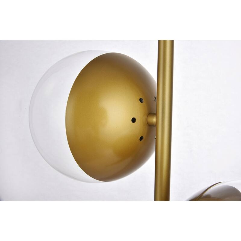 2-Light Table Lamp with Clear Glass