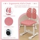 preview thumbnail 14 of 19, Gymax Kid's Study Desk & Chair Set w/Tilt Desktop Book Stand Footrest