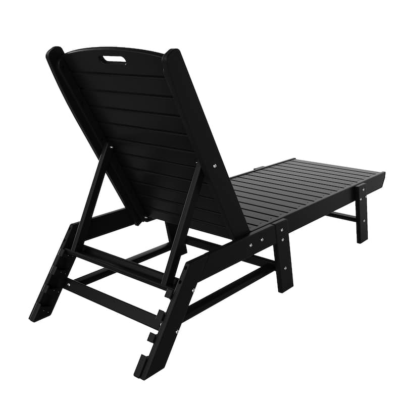 Laguna Hdpe All Weather Outdoor Patio Pool Reclining Armless Chaise Lounge