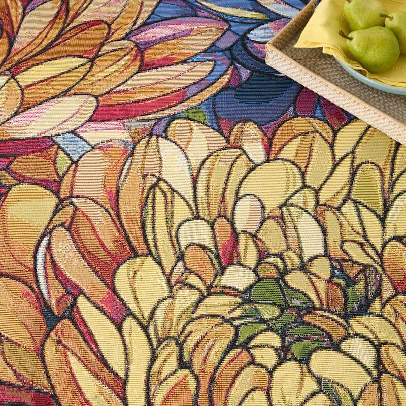 Nourison Color Splash Indoor/Outdoor Multicolored Floral Area Rug