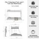 preview thumbnail 13 of 15, Classic Twin over Full Square Metal Bunk Bed With Exchangeable Ladder and Sturdy Construction