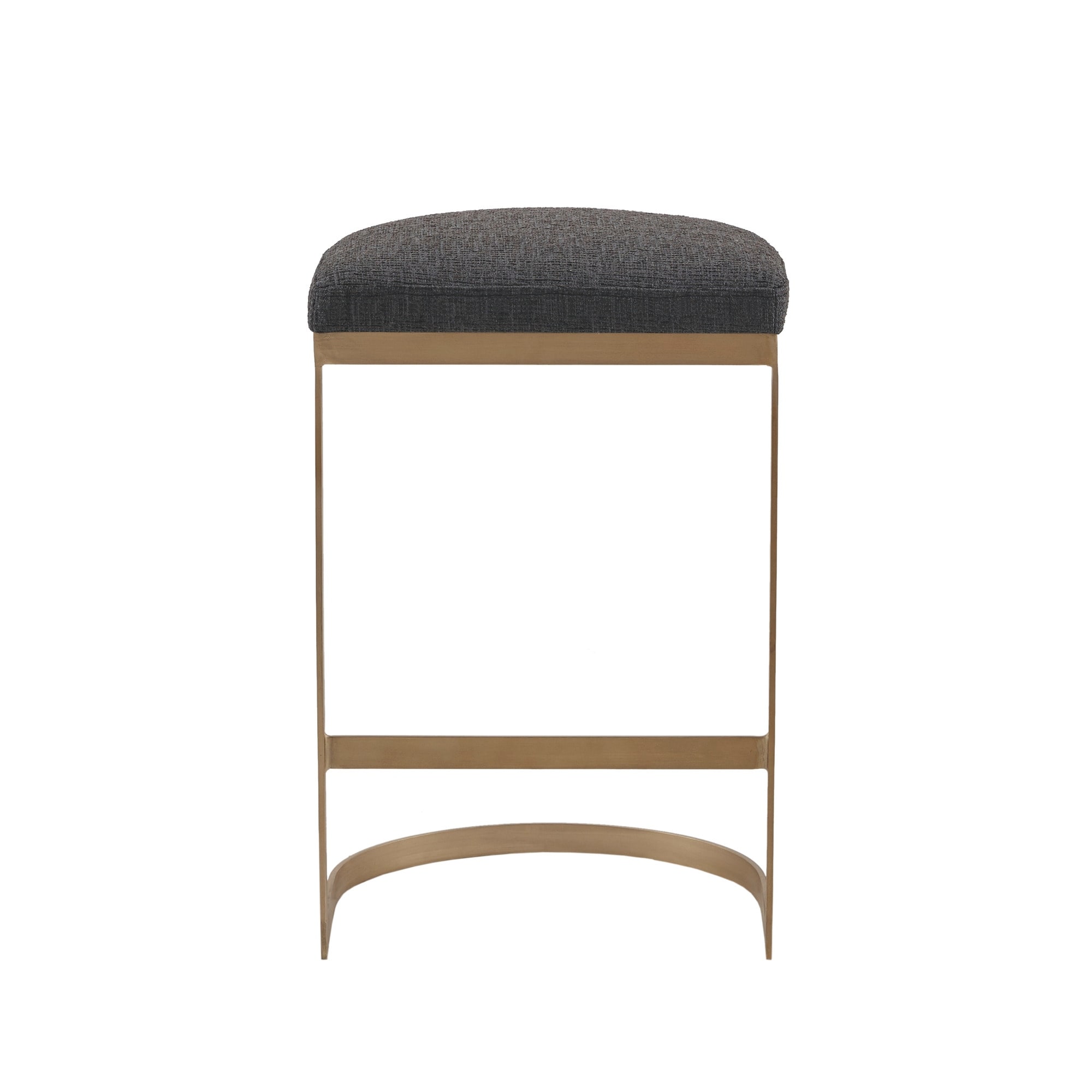 Madison Park Maison Charcoal/ Antique Gold Counter Stool
