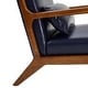 preview thumbnail 91 of 107, Glitzhome Set of 2 30.75"H Mid-Century Modern PU Leather Accent Armchairs with Rubberwood Frame - 25.75"L x 33.75"W x 30.75"H