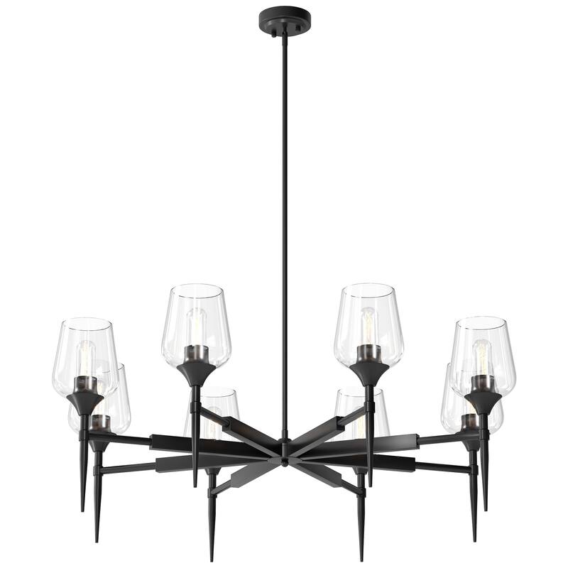 8 - Light Dimmable Classic Traditional Chandelier - N/A