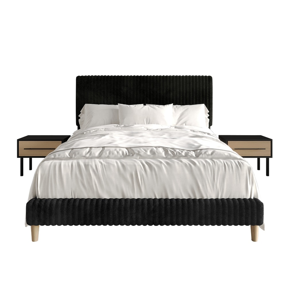 CraftPorch Minimalist 3-Pieces Bedroom Set