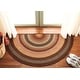 preview thumbnail 25 of 59, SAFAVIEH Handmade Braided Juliana Country Rug 2' x 4' Half-Moon - Brown/Light Brown