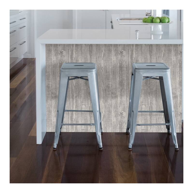 InHome Portland Wood Peel & Stick Wallpaper - 198in x 20.5in x 0.025in