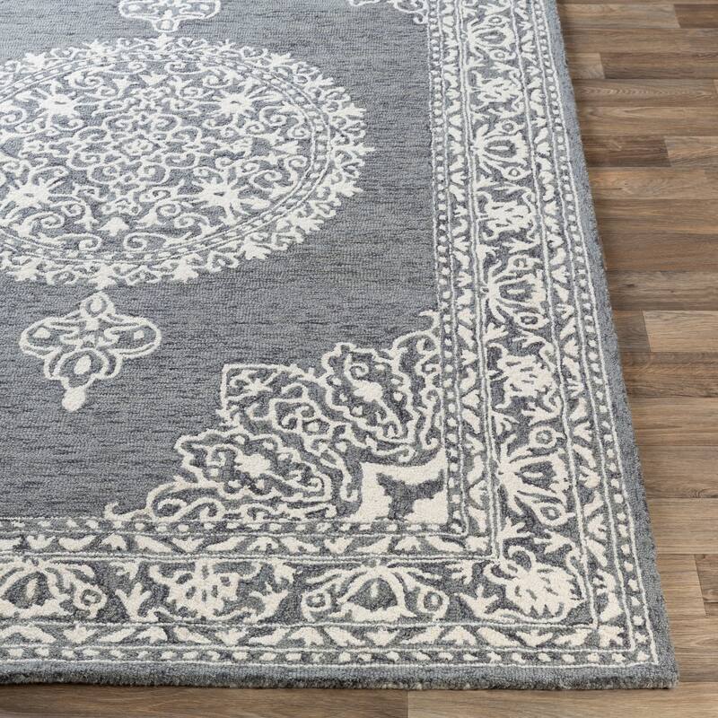 Mandira Handmade Medallion Wool Area Rug