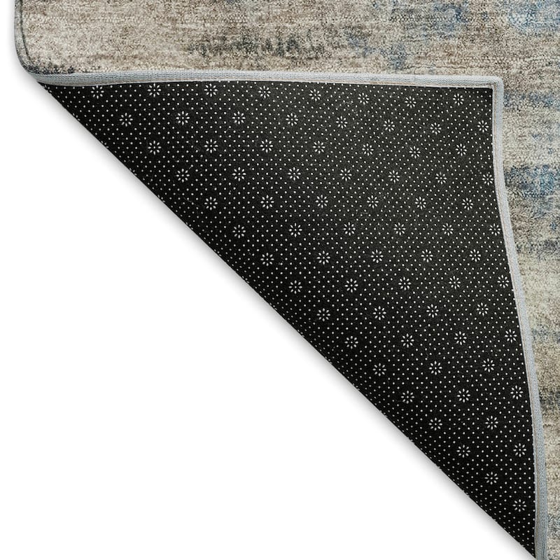 Machine Washable Indoor/ Outdoor Contemporary Ombre Chantille Rug