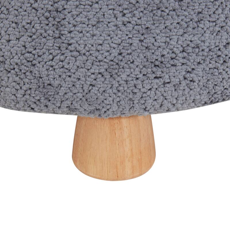 SAFAVIEH Couture Denison Round Chenille Ottoman