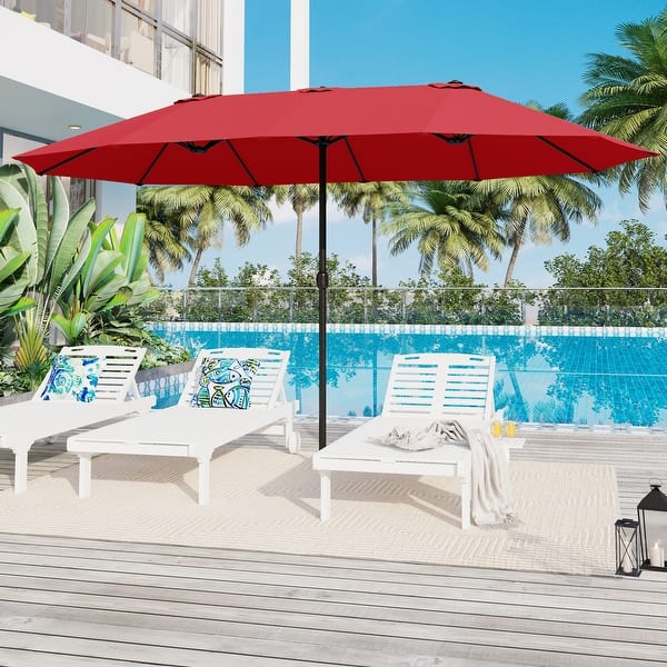 Sophia & William 15ft DoubleSided Patio Extra Large Twin Umbrella Bed Bath & Beyond 34443245