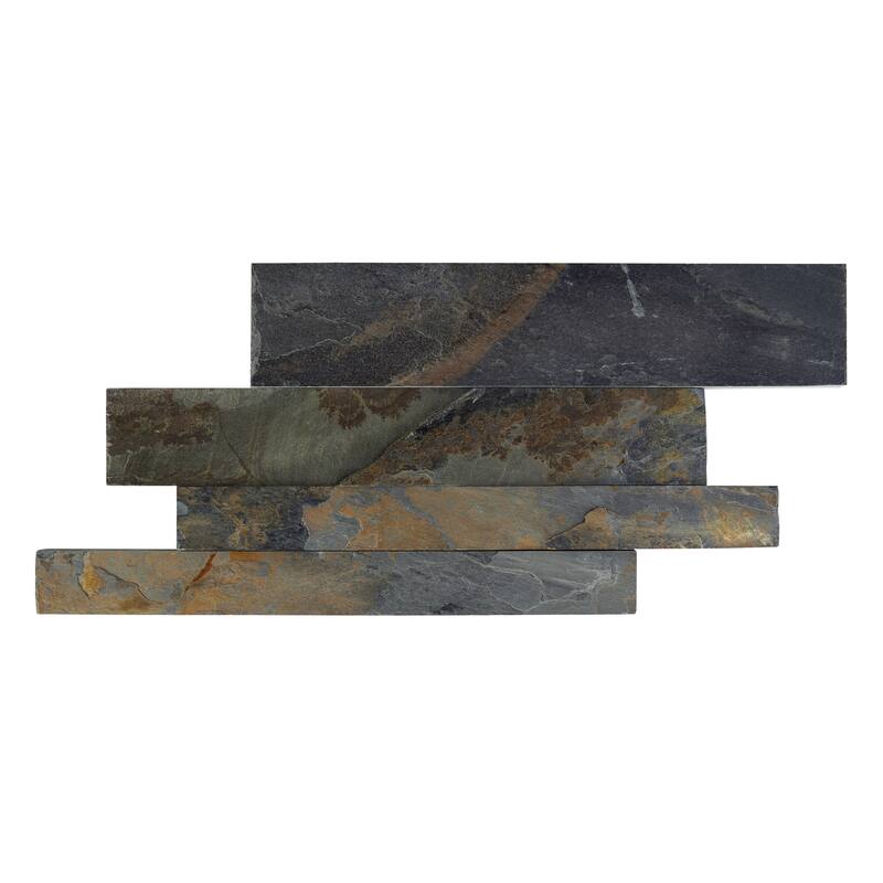 Linear Lines 6 in. x 12 in. Split Face Slate Wall Tile