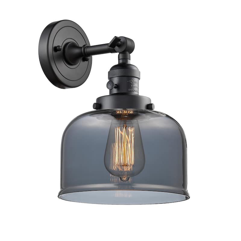 Innovations Lighting Large Bell Single Light 12" Tall Bathroom Sconce