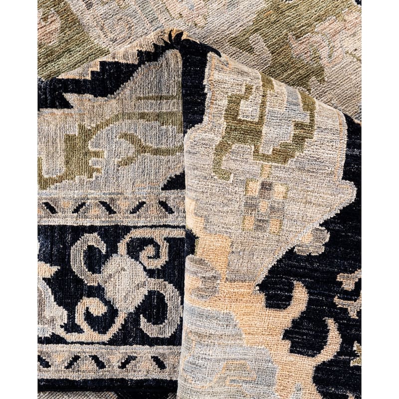 Serapi One-of-a-Kind Hand-Knotted Area Rug - Black - 7' 11" x 9' 10"