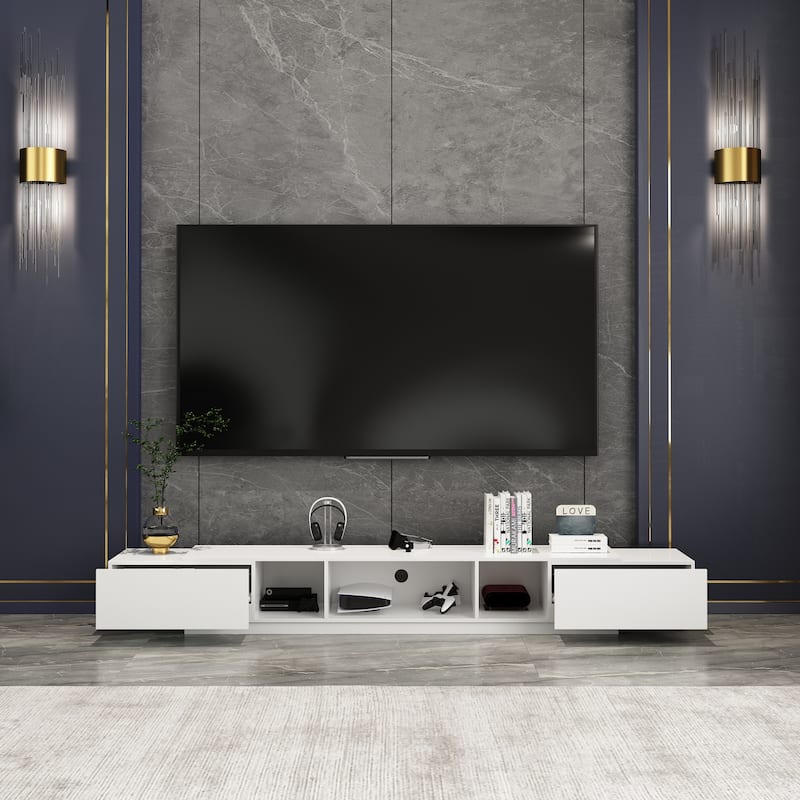94.5" TV Stand with Drawers TV Cabinet Entertainment Center Sideboard
