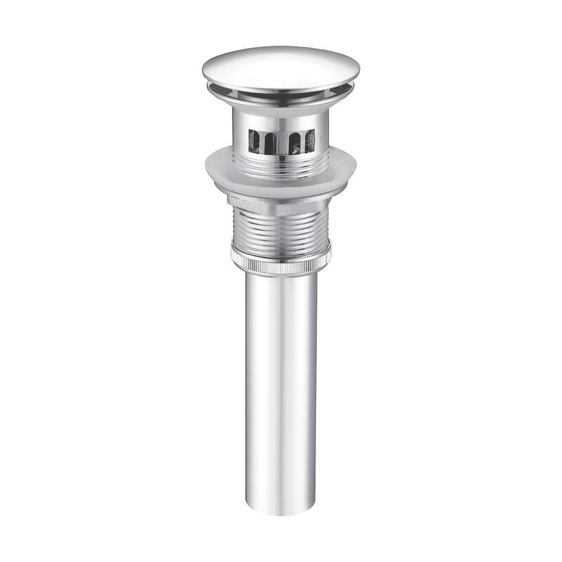 Fine Fixtures Modern Single Hole Bathroom Sink Faucet with Pop-up Drain and Strainer Basket