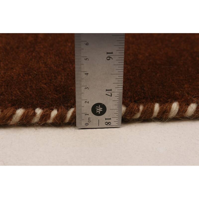 Kashkuli Gabbeh Brown Rug 2'9" x 11'0" - 2'9 x 11'0