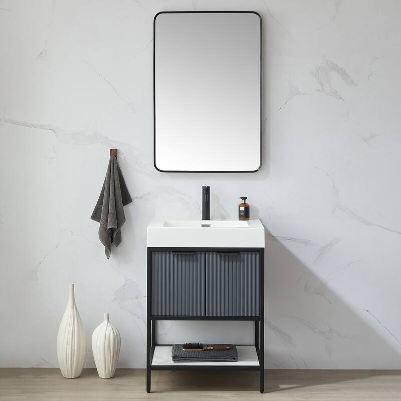 Mutriku Rectangle Aluminum Framed Wall Mount Mirror