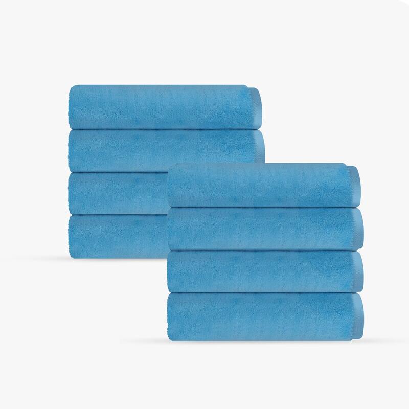 Puresoft 8 pcs Turkish Wash Towels Set - Seaglass