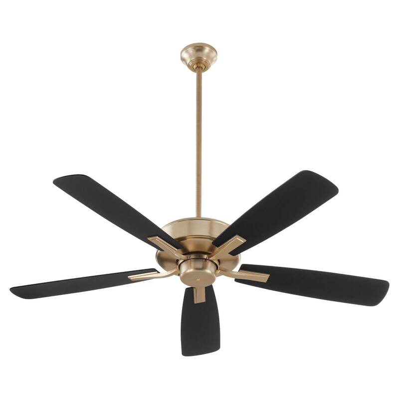Quorum International 4525 Ovation 52" 5 Blade Indoor Ceiling Fan - Aged Brass