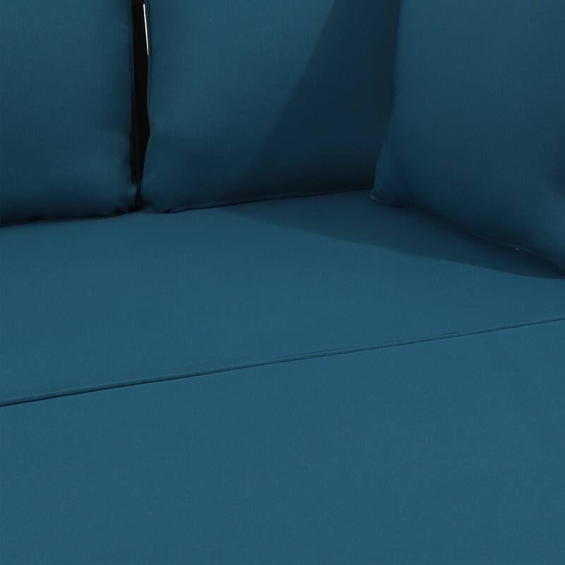 Long Beach Outdoor Extendable Acacia Wood Daybed Sofa by Christopher Knight Home