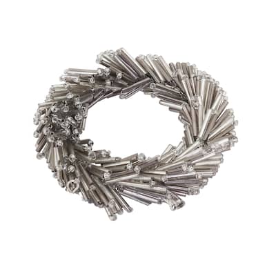 Round Beaded Napkin Rings (Set of 4)