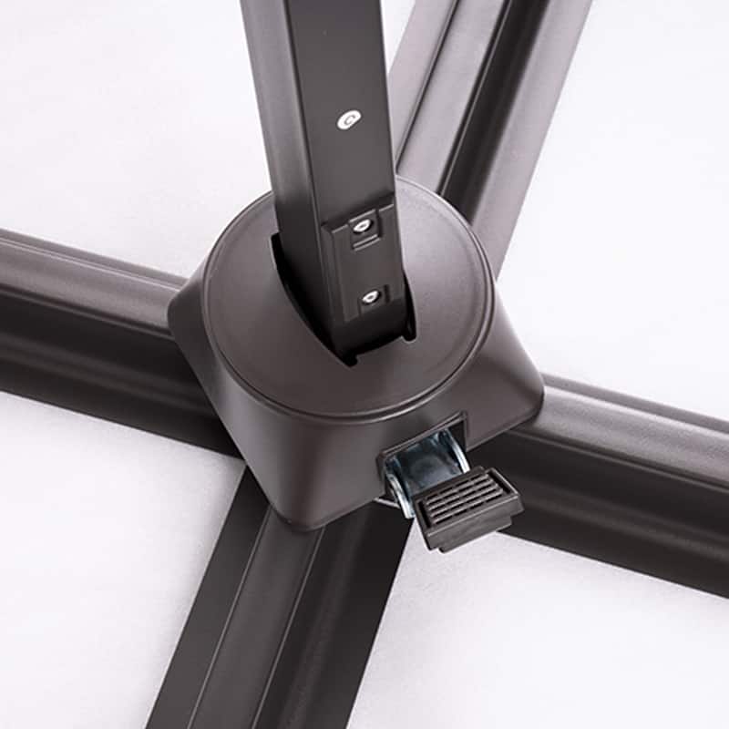Outdoor 9x11FT Patio Umbrella Cantilever Offset with Dual Top