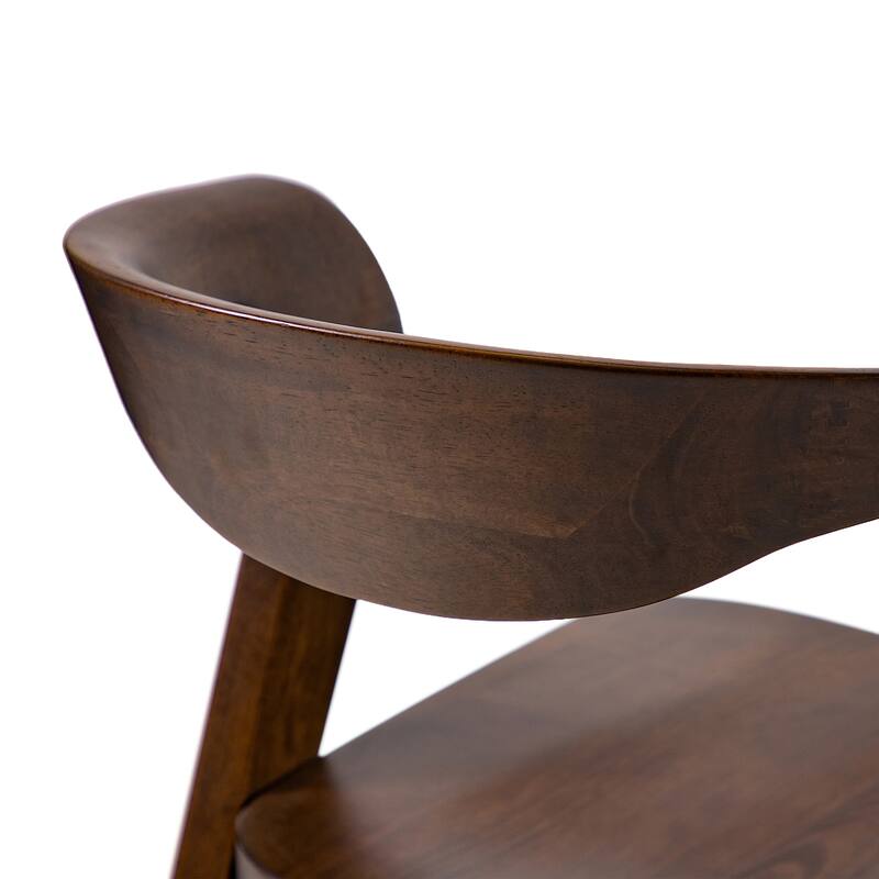 Furniture of America Abigail III Mid-century Modern Handcrafted Solid Hardwood Counter Height Dining Chairs (Set of 2)