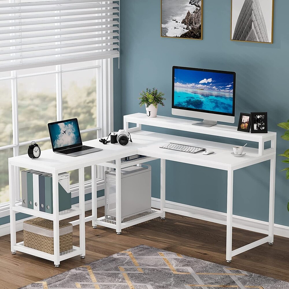 piranha unicorn large reversible corner desk