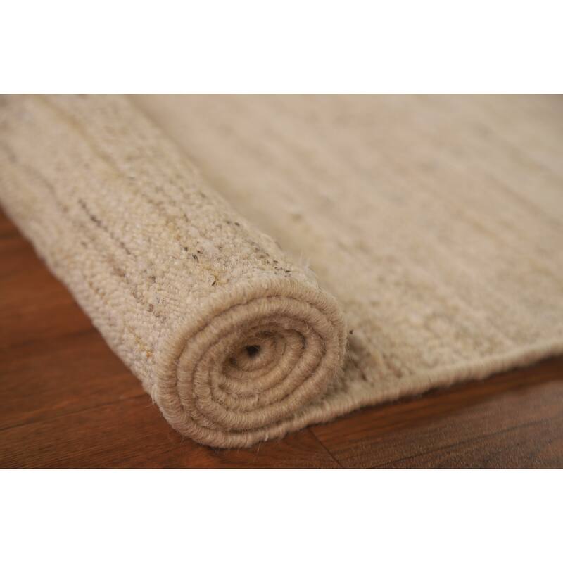 Reversible Kilim Modern Rug Hand-woven Wool Carpet - 4'9"x 6'0"