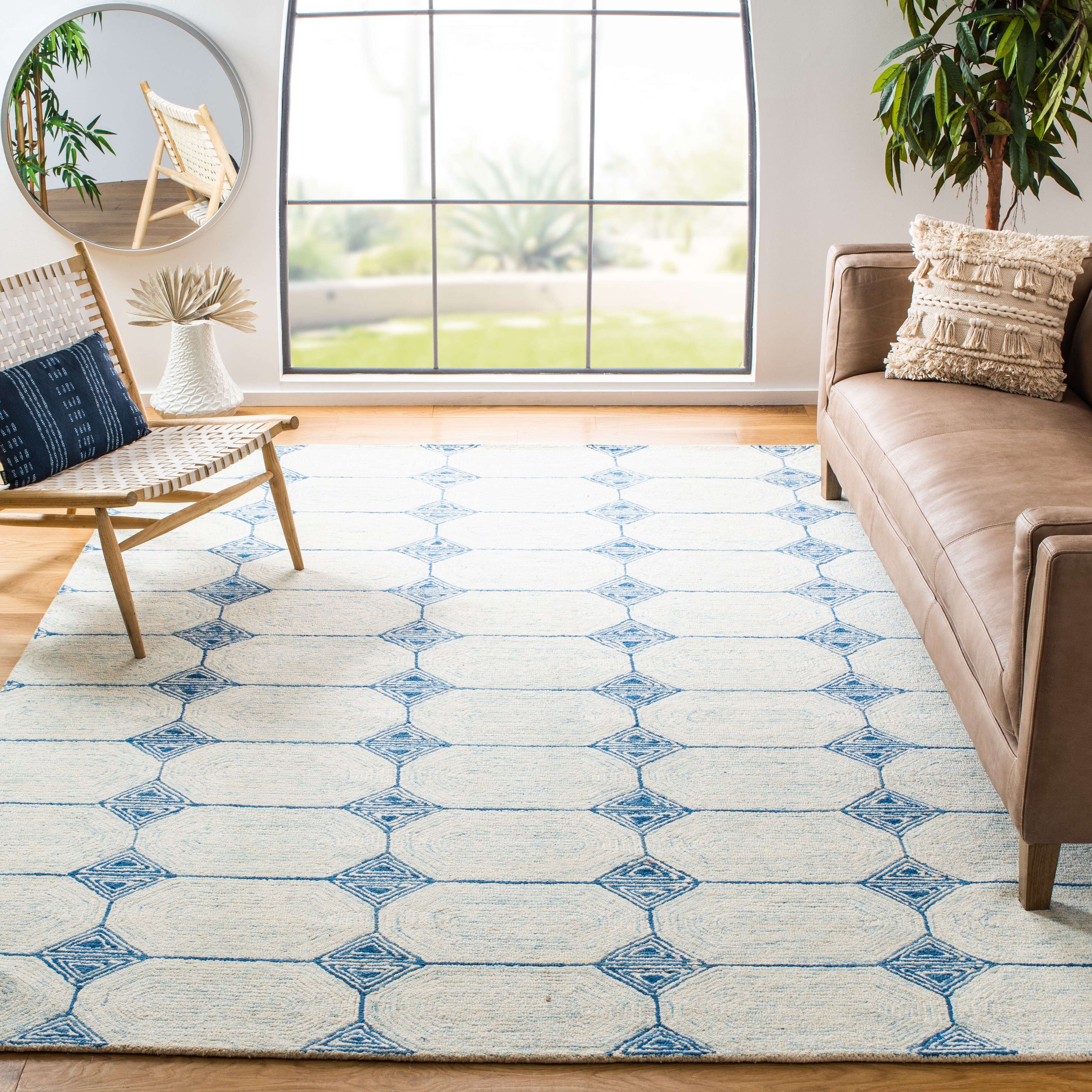 SAFAVIEH Handmade Abstract Bona Modern Wool Rug