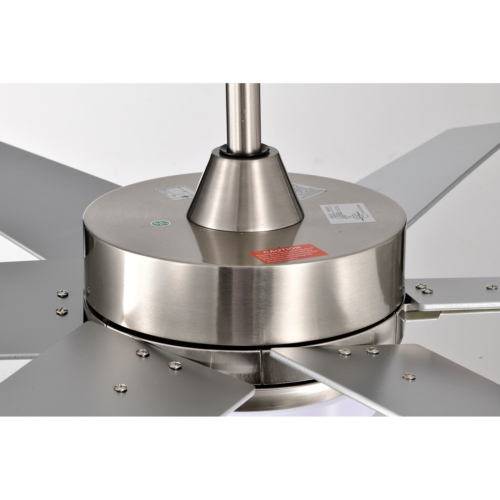 Brushed Nickel 52 in. 6-Speed Integrated LED Indoor 6-Blade