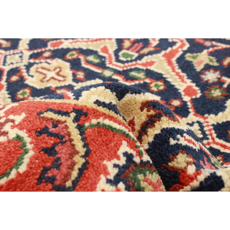 ECARPETGALLERY Hand-knotted Serapi Heritage Dark Navy Wool Rug - 2'6 x 11'10