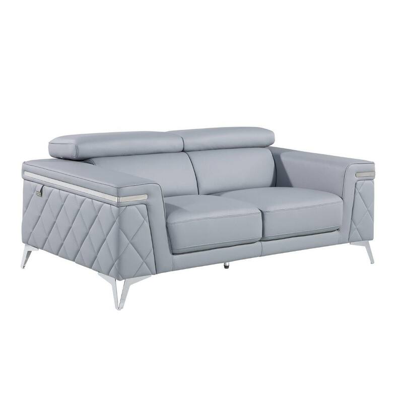 HomeRoots Two Piece Blue Four Person Seating Set