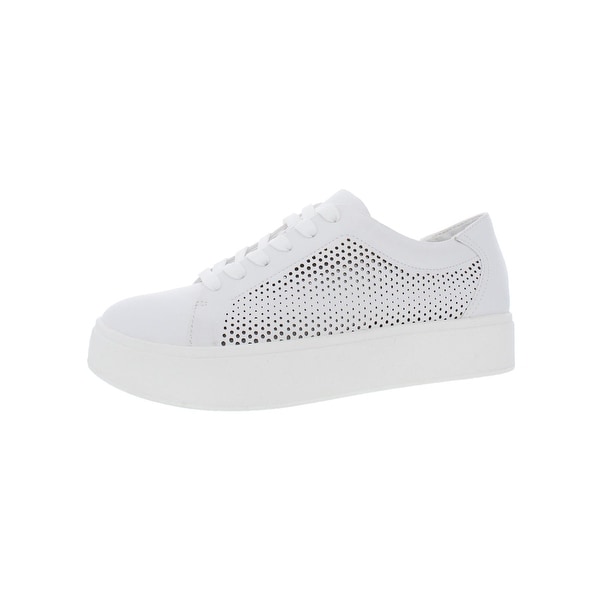 dr scholl's white platform sneakers