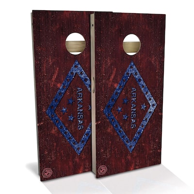 Arkansas Flag Outdoor Cornhole Board Set