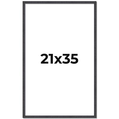 21x35 Frame Brown Picture Frame - Complete Modern Photo Frame Includes