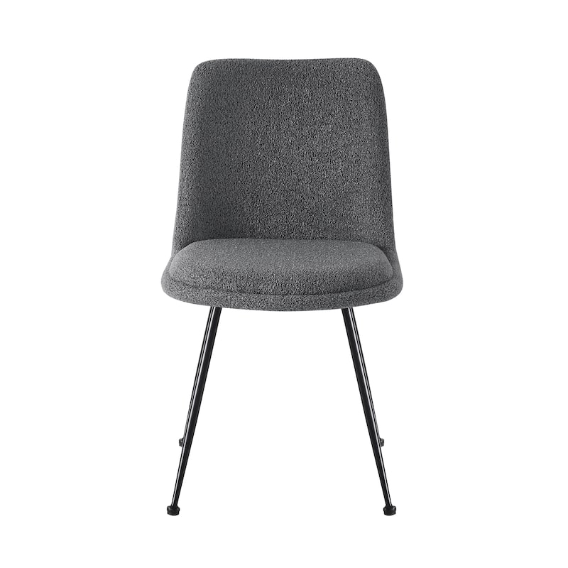 Porthos Home Soren Fabric Armless Dining Chairs with Steel Legs, Set of 2