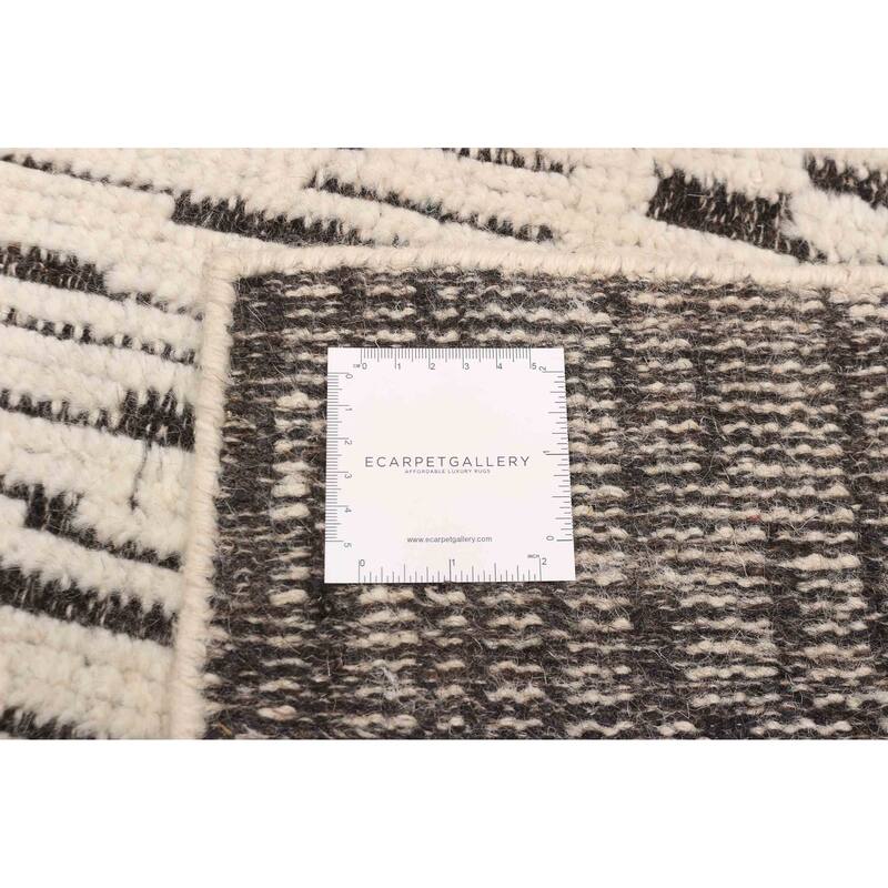 ECARPETGALLERY Hand-knotted Tangier Cream Wool Rug - 4'11 x 7'9