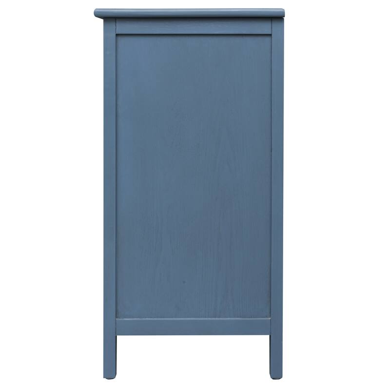 American Style 3-Drawer Vertical Chest Cabinet with Golden Handle for bedroom, living room