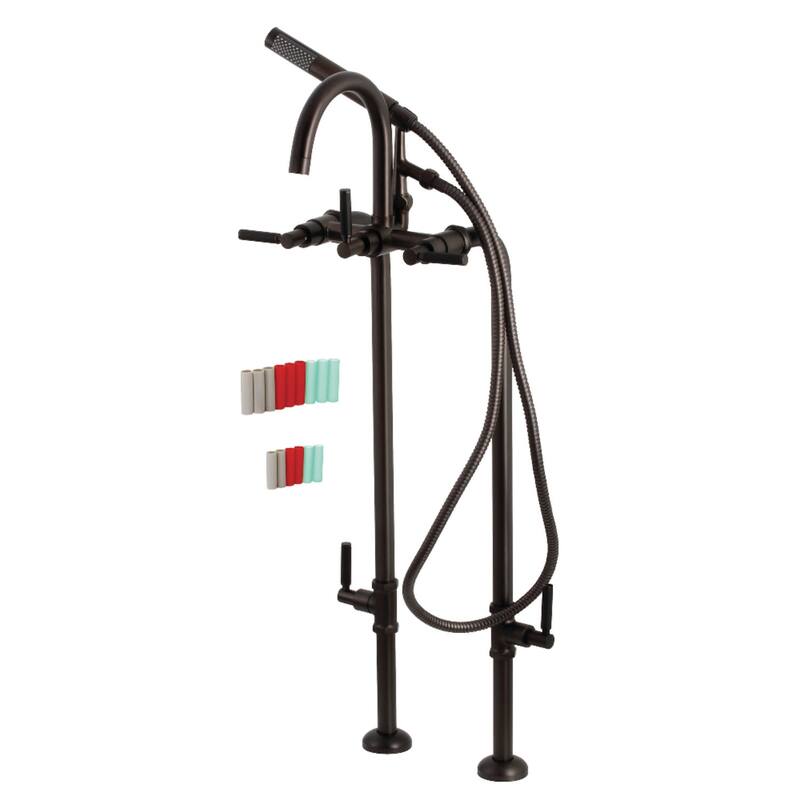 Kingston Brass Concord Floor Mounted Tub Filler with Built-In Diverter