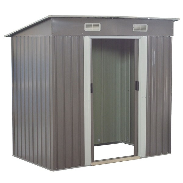 Shop Costway 4x6FT Outdoor Garden Storage Shed Tool House 