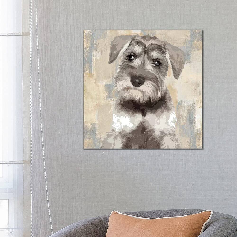 iCanvas "Miniature Schnauzer" by Keri Rodgers Canvas Print