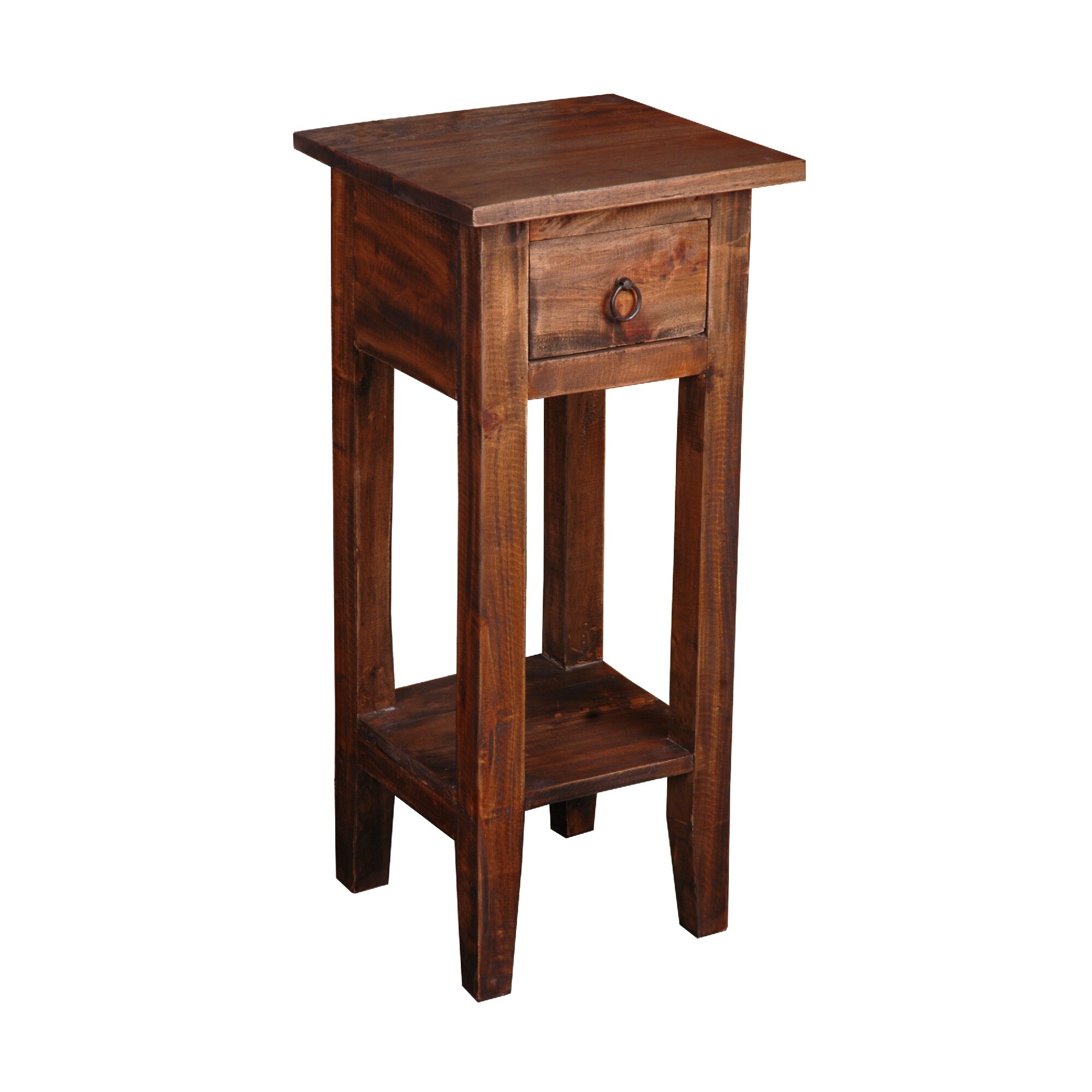 Shop 25 75 Brown Raftwood Cottage Narrow Side Table With Drawer Overstock 29905681