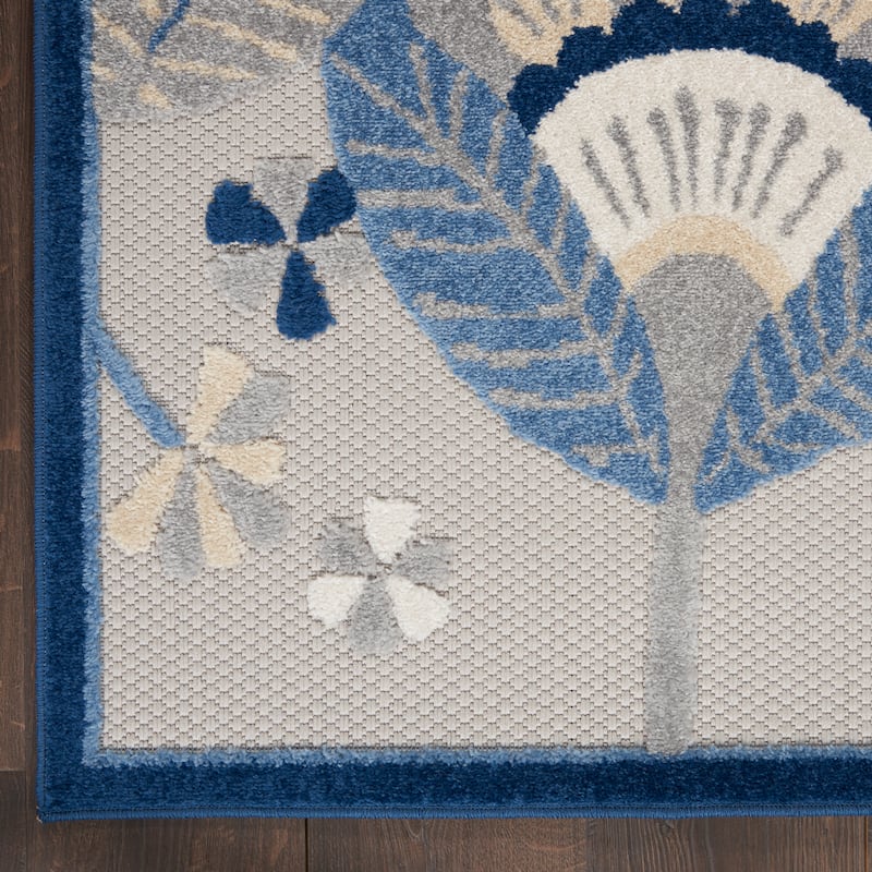 Nourison Aloha Scandinavian Floral Indoor/Outdoor Area Rug