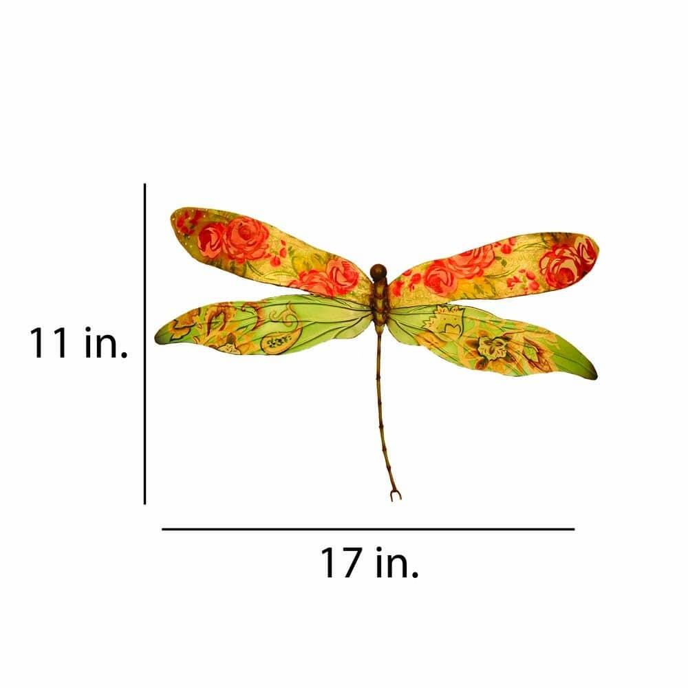 Dragonfly Wall Decor Pink And Blue (m4011)